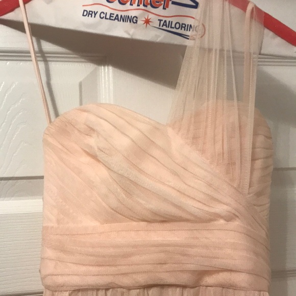 Designer Amsale bridesmaid dress in Bellini - Picture 2 of 5